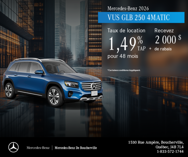 VUS GLB 250 4MATIC 2026