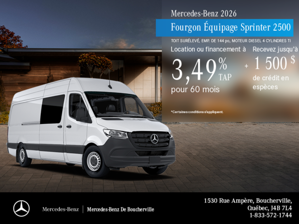 Fourgon Équipage Sprinter 2500 2026