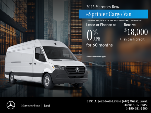2025 eSprinter Cargo Van