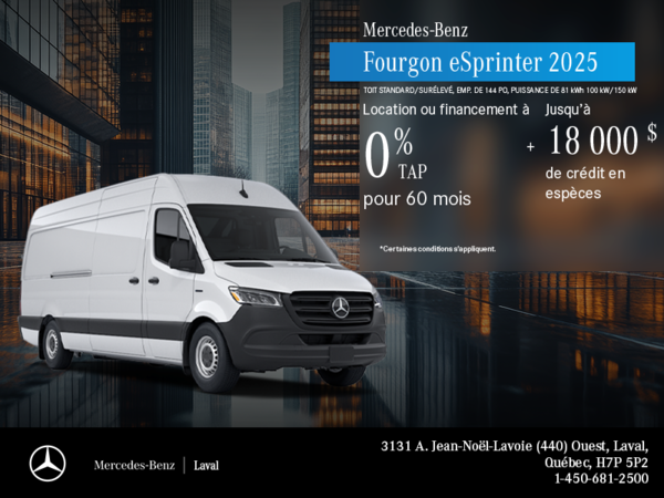 Fourgon eSprinter 2025