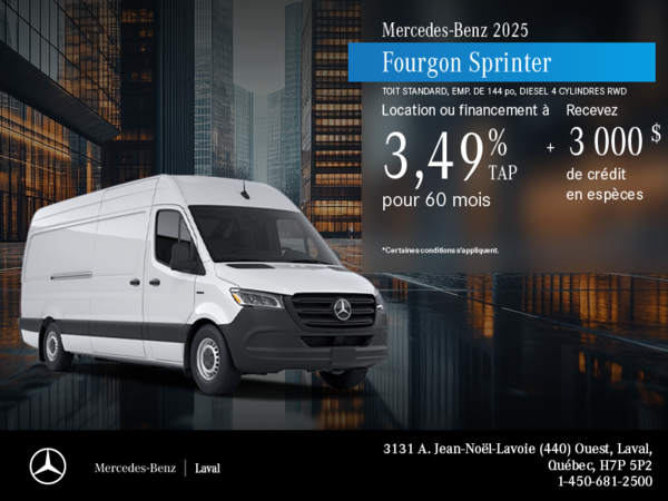 Fourgon Sprinter Cargo 2025
