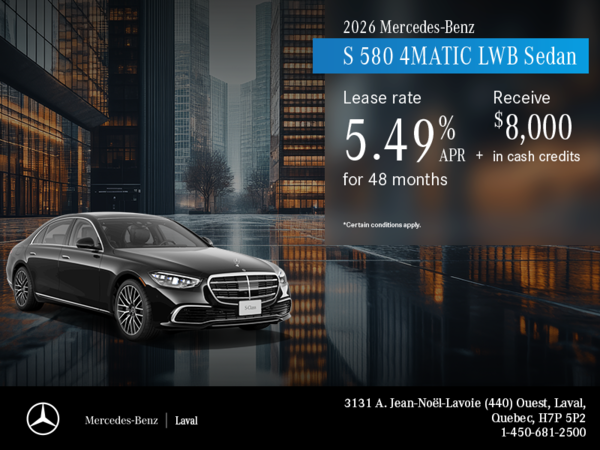 2026 S 580 4MATIC LWB Sedan