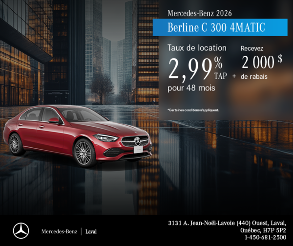 Berline C 300 4Matic 2026