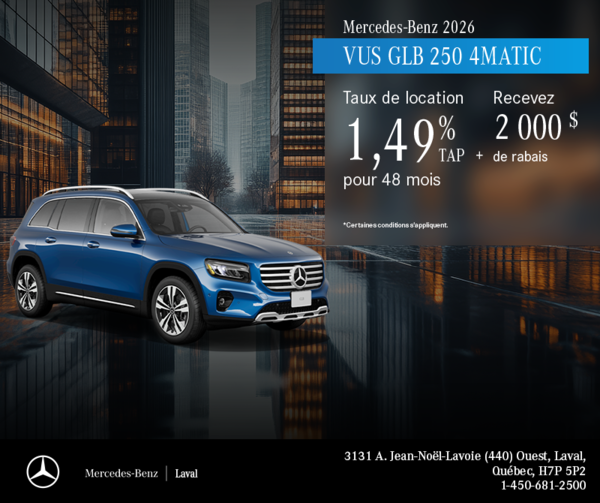 VUS GLB 250 4MATIC 2026