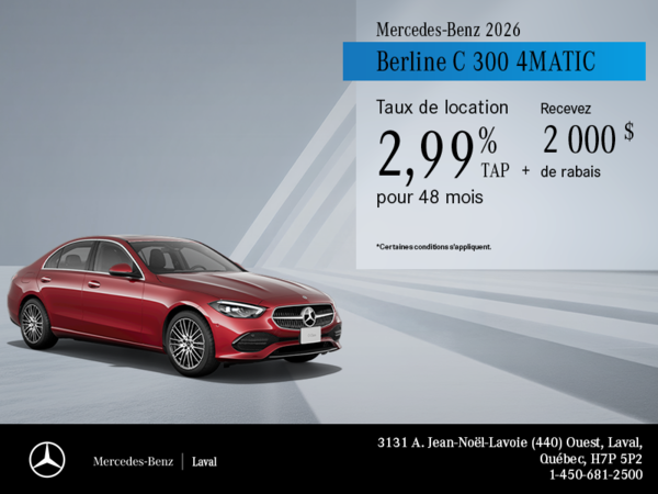Berline C 300 4Matic 2026
