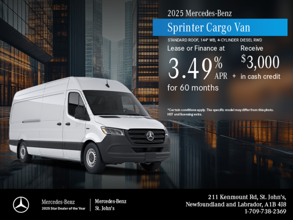 2025 Sprinter Cargo Van