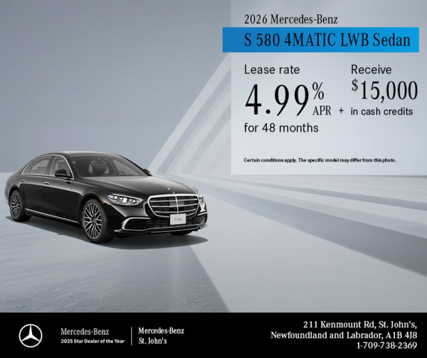 2026 S 580 4MATIC LWB Sedan