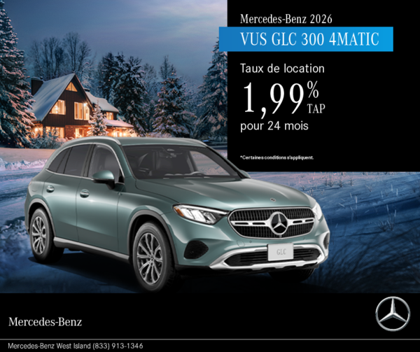 VUS GLC 300 4MATIC 2026.