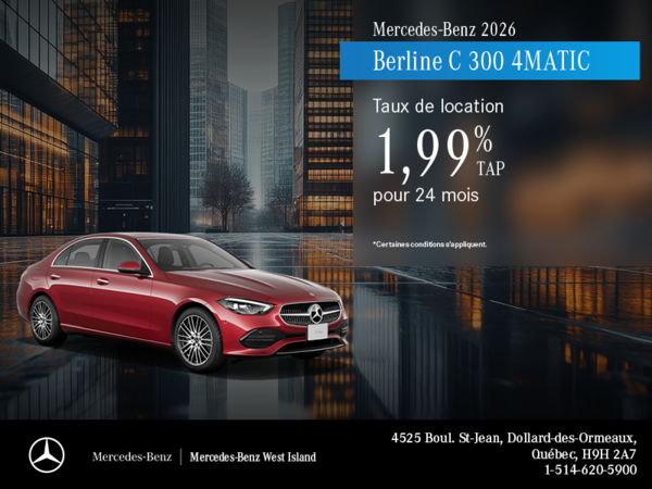 Berline C 300 4Matic 2026.