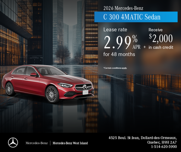 2026 C 300 4Matic Sedan