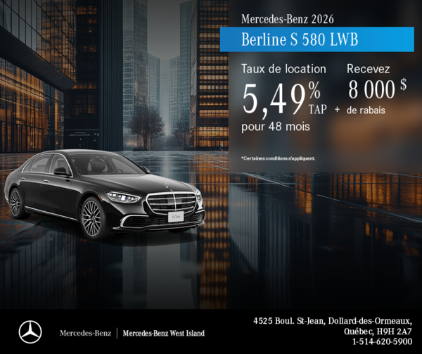 Berline S 580 4MATIC LWB.