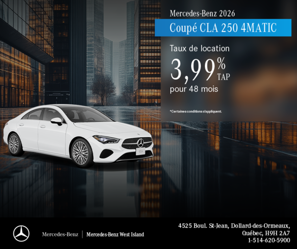 Coupé CLA 250 4MATIC 2026.