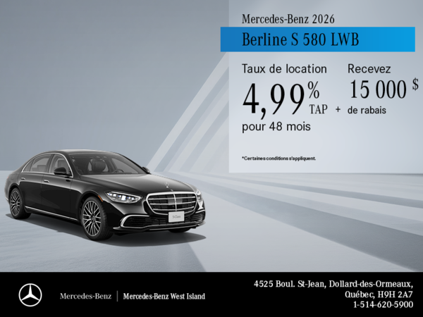 Berline S 580 4MATIC LWB.