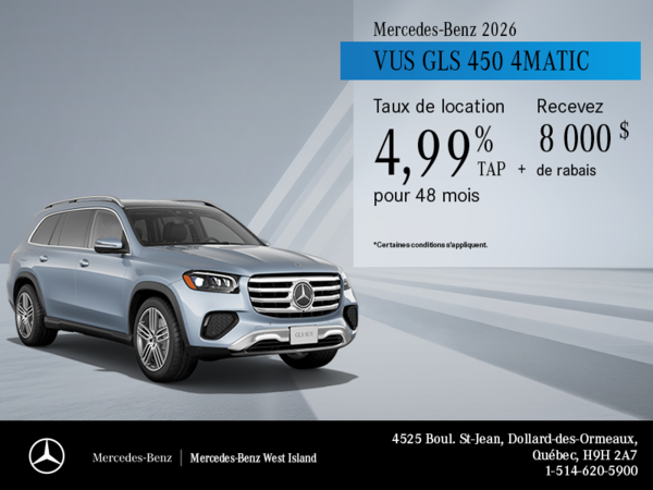 VUS GLS 450 4MATIC 2026.