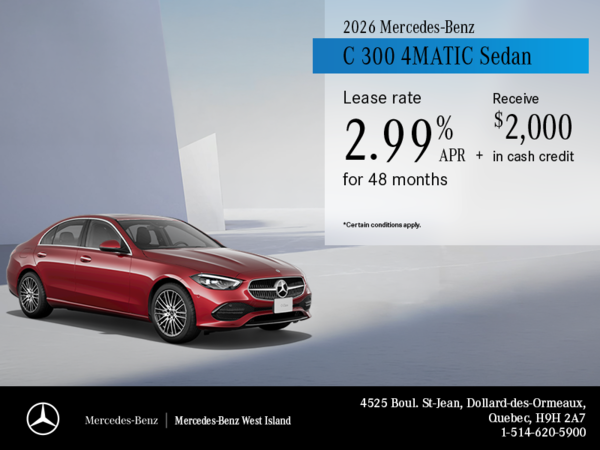 2026 Mercedes-Benz C-Class Sedan