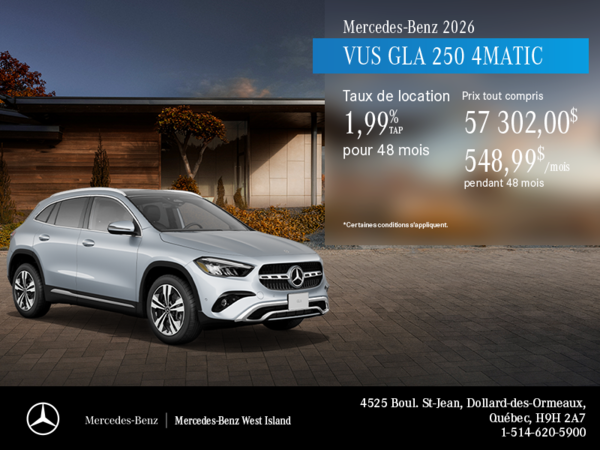 Mercedes-Benz GLA 2026.