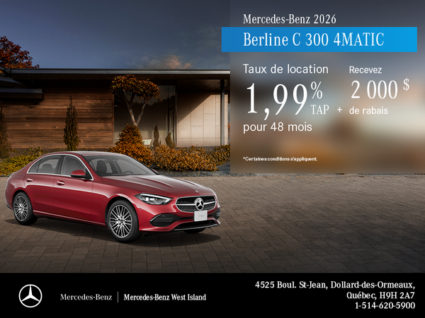 Mercedes-Benz C-Class Sedan 2026.