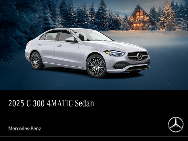 2025 C 300 4Matic Sedan<br>- 24-month Lease at 0.99%*<br>- up to 1% Loyalty Rate Reduction^<br>- up to $2,000 in Cash Credit**