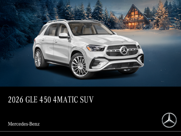 2026 GLE 450 4Matic Suv<br>- 24-month Lease at 3.99%*<br>- up to 1% Loyalty Rate Reduction^<br>