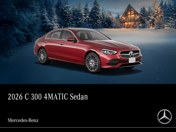 2026 C 300 4Matic Sedan<br>- 24-month Lease at 0.99%*<br>- Includes 1% Loyalty Rate Reduction^<br>