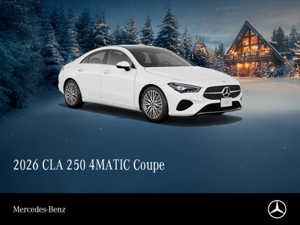 2026 CLA 250 4Matic Coupe<br>- 24-month Lease at 0.99%*<br>- up to 1% Loyalty Rate Reduction^<br>