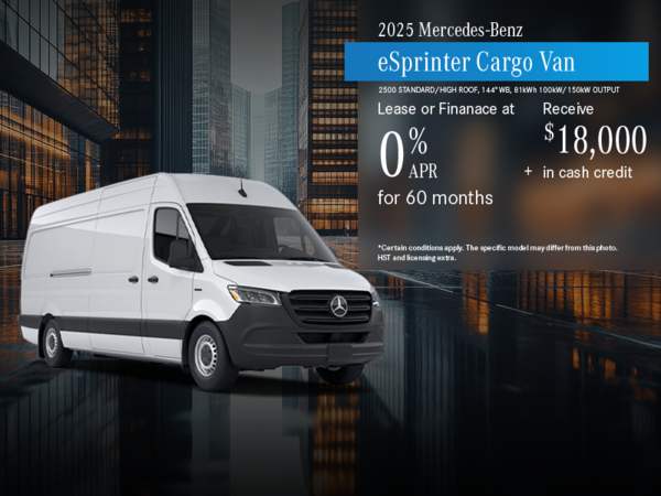 2025 eSprinter Cargo Van
