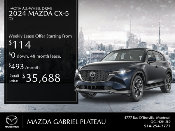 Mazda Gabriel Plateau - Get the 2024 Mazda CX-5!