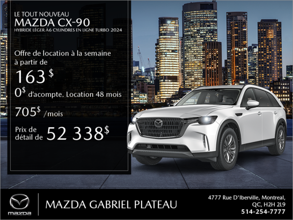Procurez-vous le Mazda CX-90 2024!