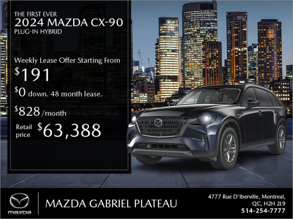 Get the 2024 Mazda CX-90 PHEV!