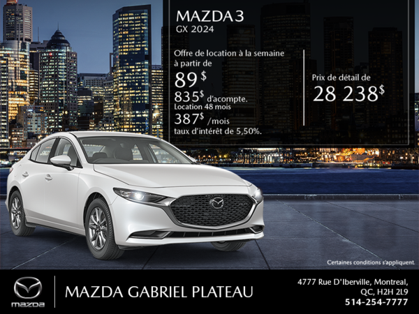 Procurez-vous le Mazda3 2025