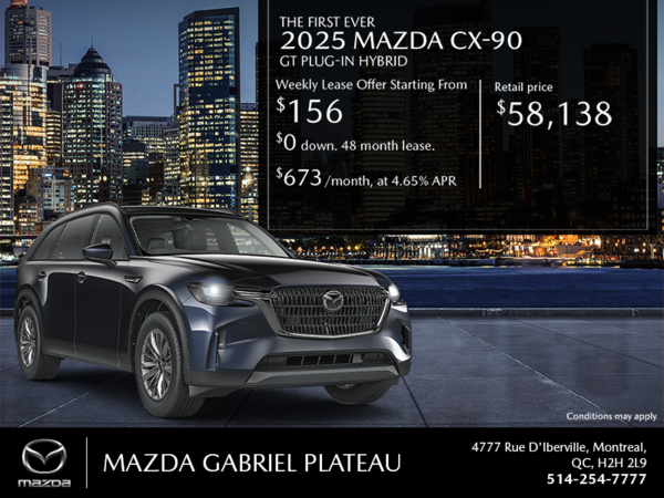 Mazda Gabriel Plateau - Get the 2025 Mazda CX-90 PHEV