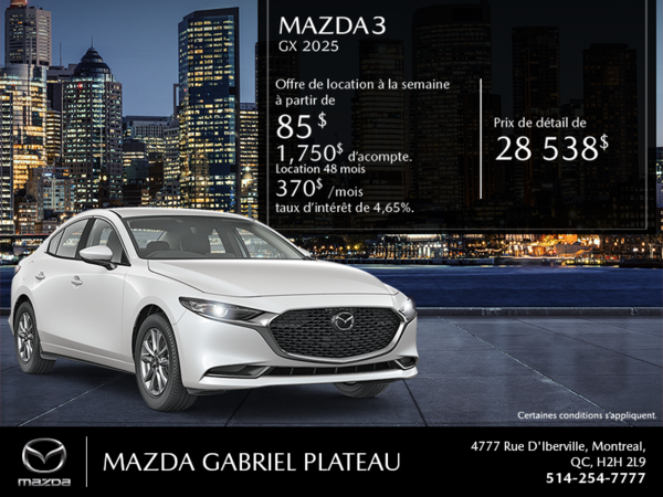 Procurez-vous le Mazda3 2025