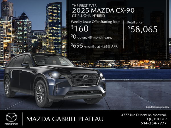 Mazda Gabriel Plateau - Get the 2025 Mazda CX-90 PHEV