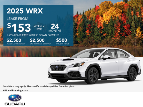 Get the 2025 Subaru WRX Today!