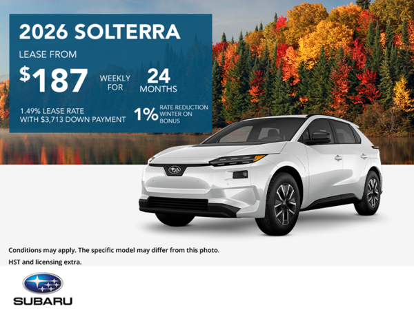 Get the 2026 Subaru Solterra Today!