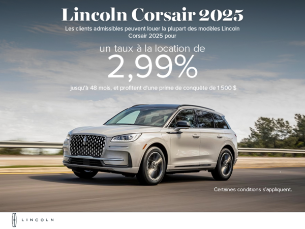 Le Lincoln Corsair 2025!