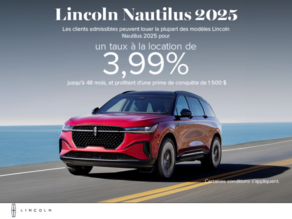 Le Lincoln Nautilus 2025 !