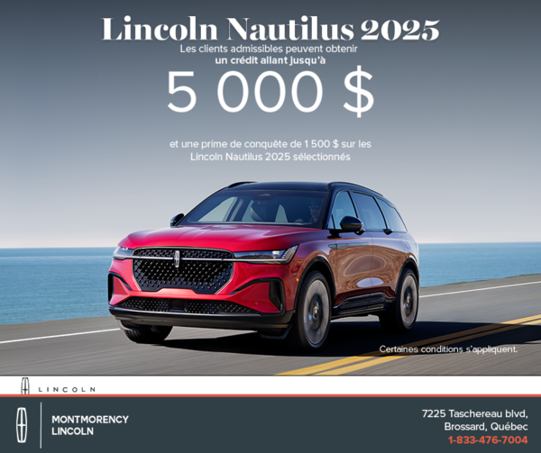 Le Lincoln Nautilus 2025 !