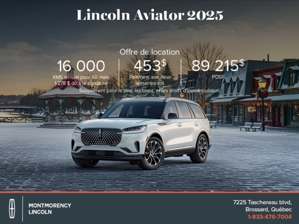 Le Lincoln Aviator 2025 !