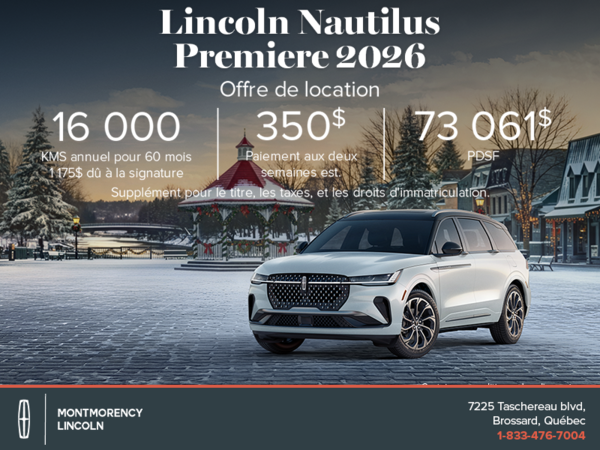 Le Lincoln Nautilus 2026 !