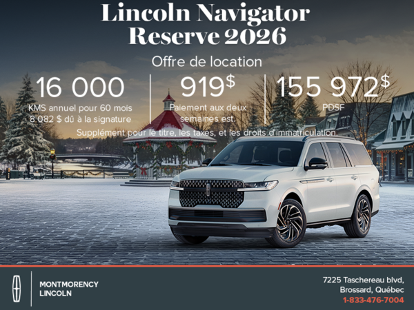 Le Lincoln Navigator 2026 !