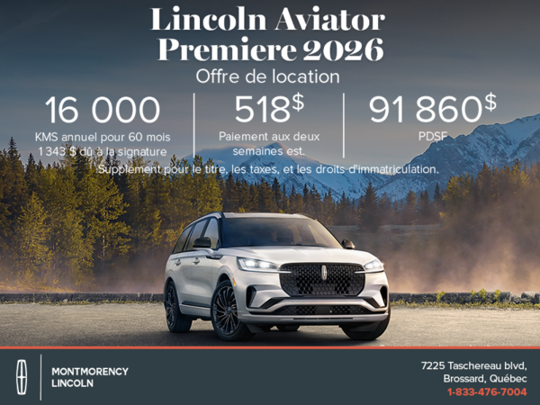 Le Lincoln Aviator 2026 !
