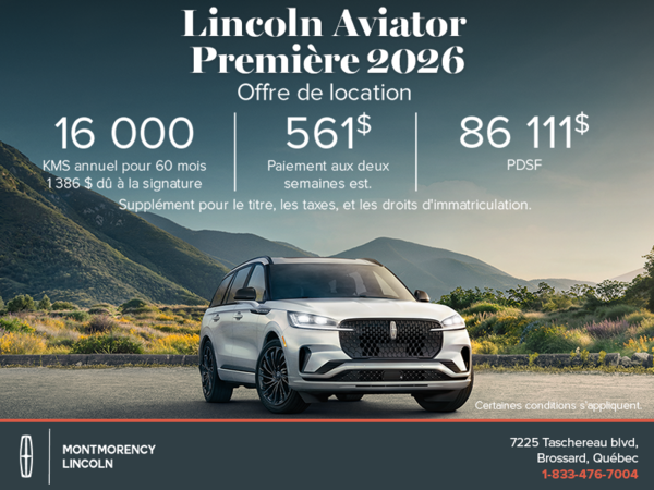 Le Lincoln Aviator 2026 !