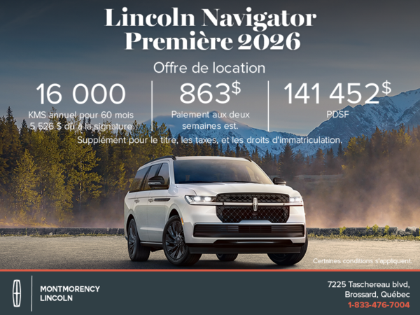 Le Lincoln Navigator 2026 !