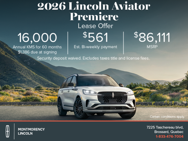 The 2026 Lincoln Aviator!