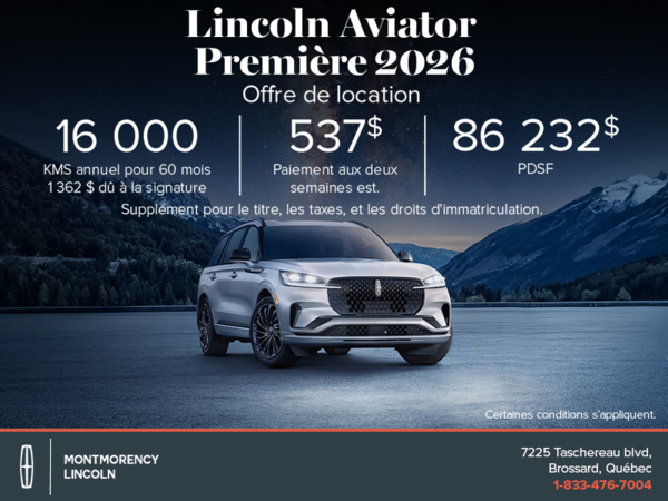 Le Lincoln Aviator 2026 !