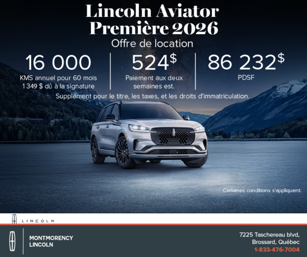 Le Lincoln Aviator 2026 !