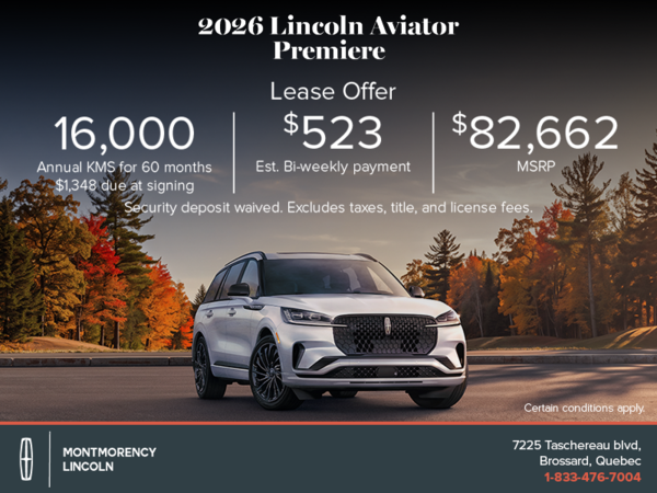 2026 Lincoln Aviator