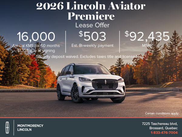 2026 Lincoln Aviator
