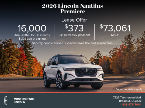 2026 Lincoln Nautilus